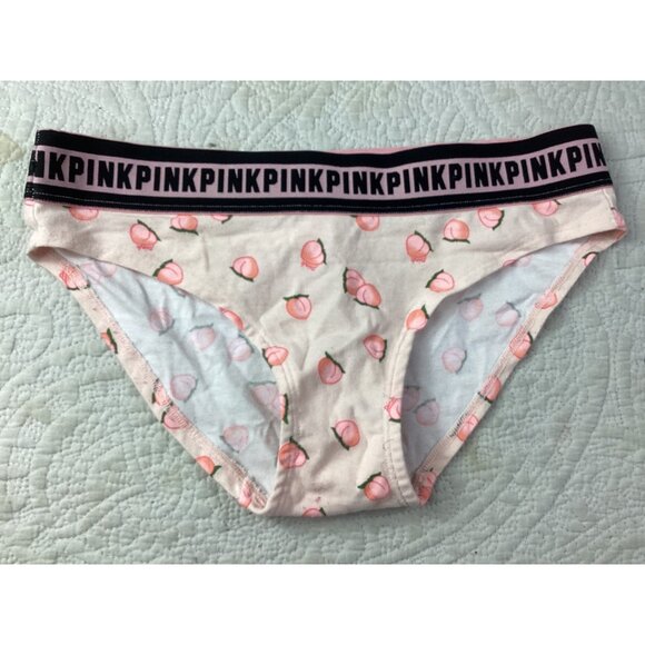 Set of 2 Victorias Secret PINK Womens Peach* Geometric Boyshort Panties*M*NWOT - Picture 2 of 7
